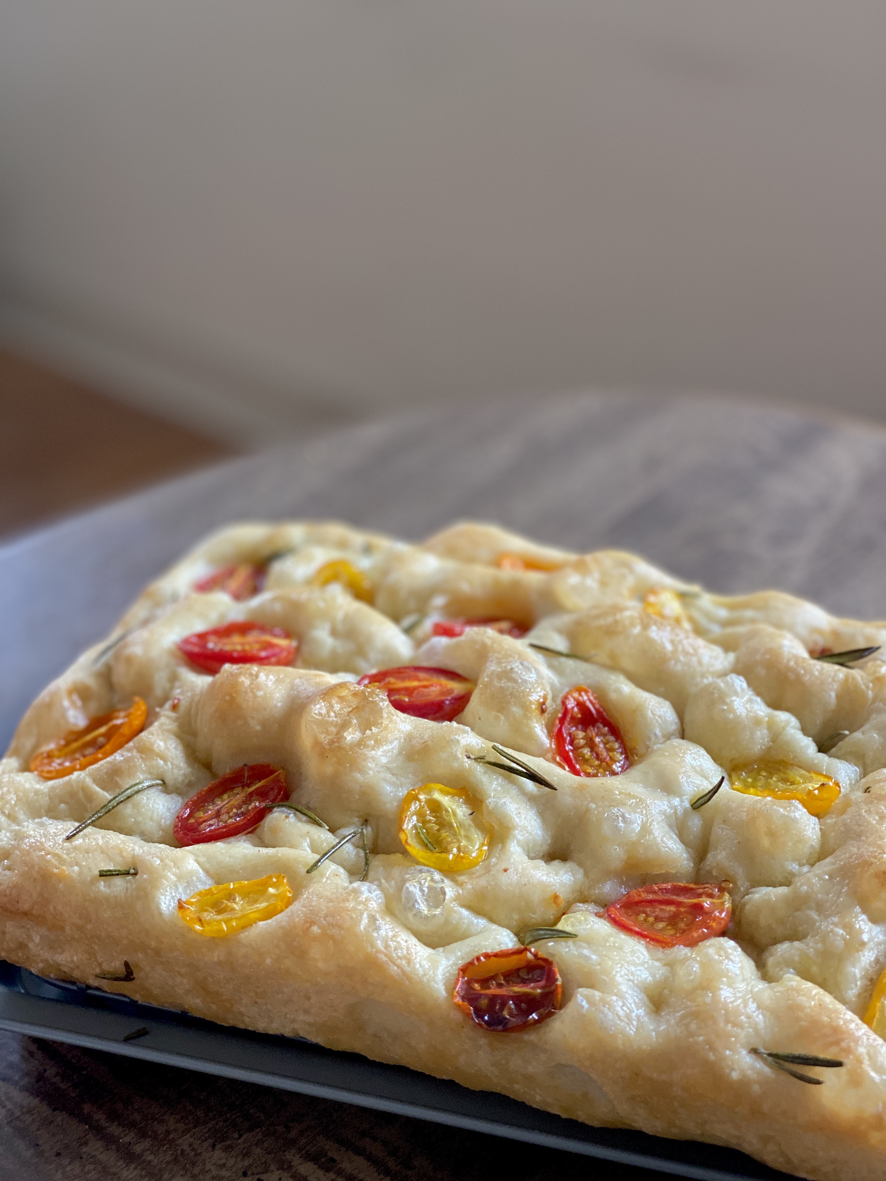 Homemade focaccia
