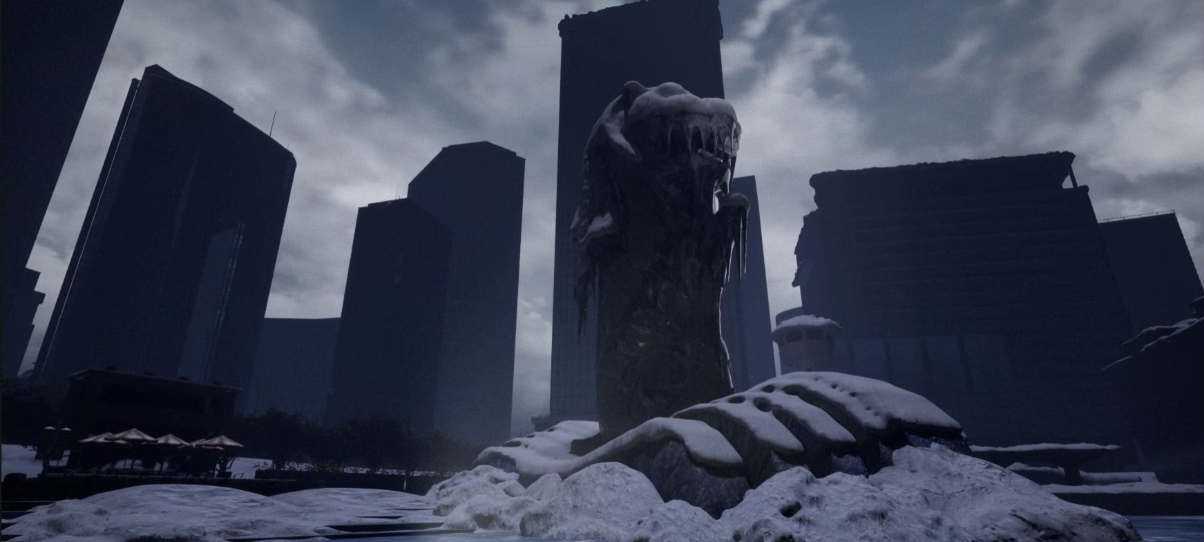 Snow and icicle systems applied to the Merlion in the team environment