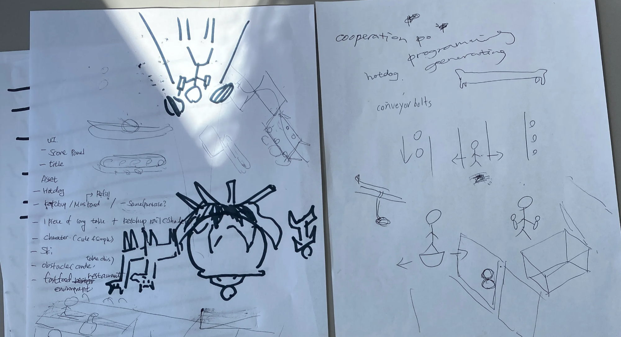 Day 1 brainstorming asymmetric mechanics