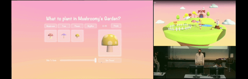 Player body-tracking interaction