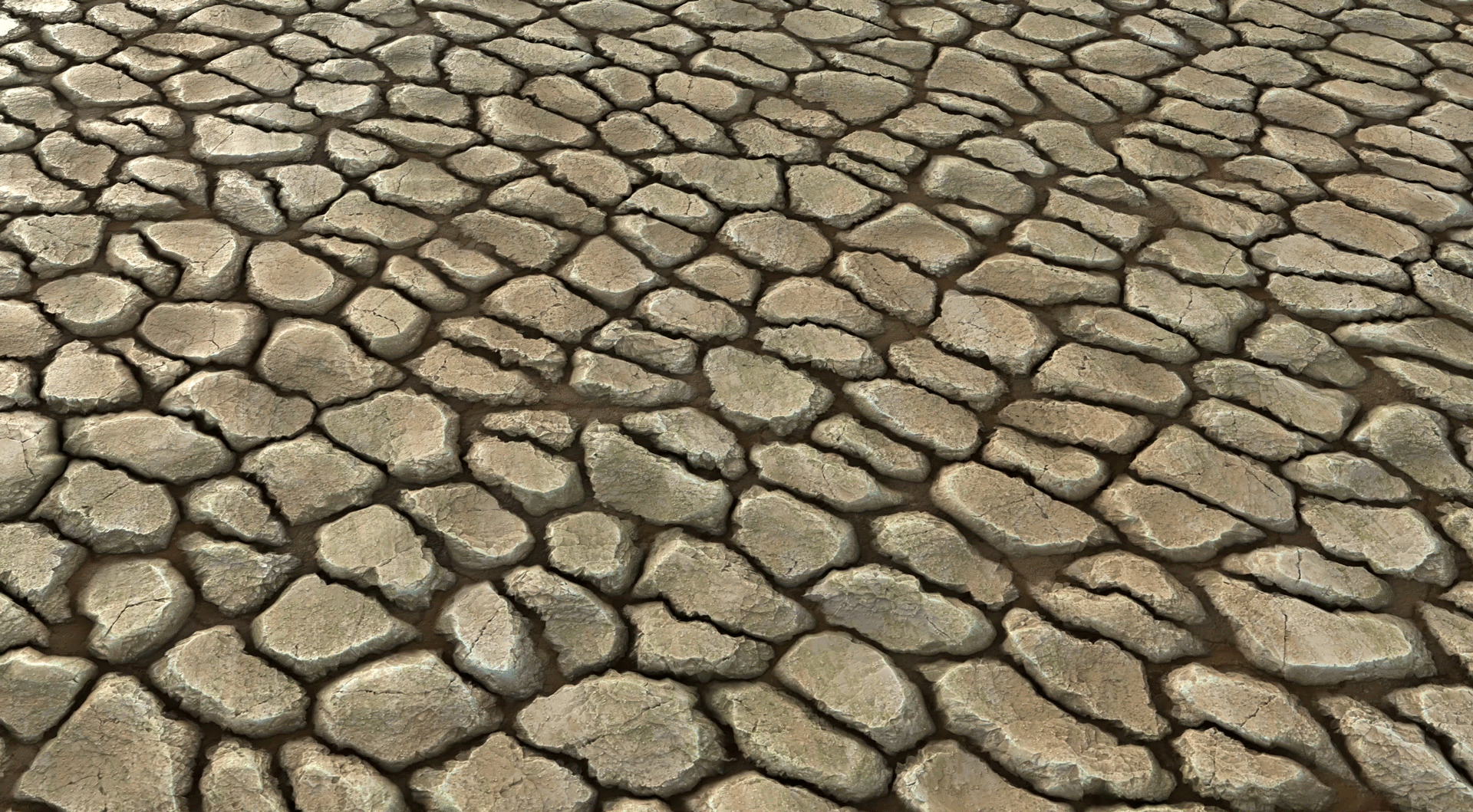 Stone floor material animated turntable