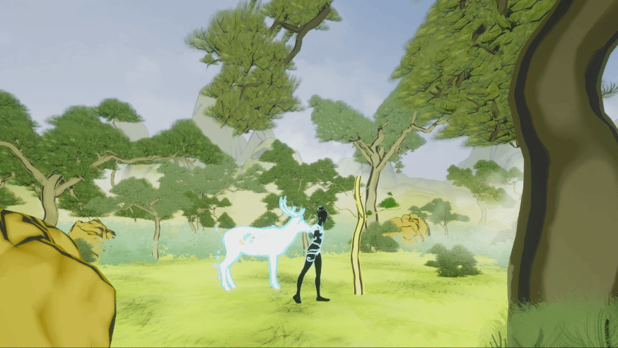 Blinking outline shader on tree
