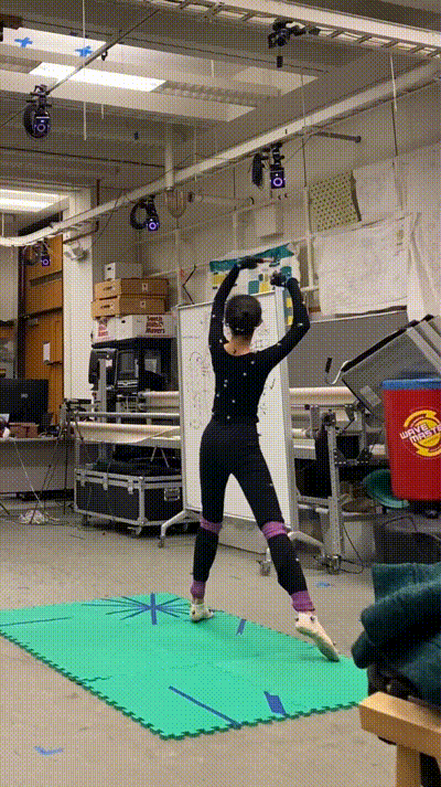 Motion capture session with CS department