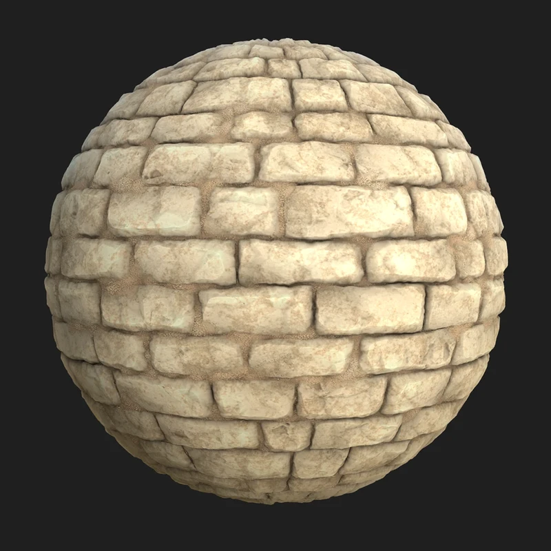 Brick procedural material sphere